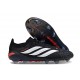 Crampons de Football adidas Predator 26 Elite FG Noir Blanc Rouge