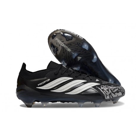 Crampons de Football adidas Predator 26 Elite FG Noir Blanc