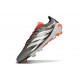 Crampons adidas Predator 26 Elite FG Fer Mét. Blanc Ftwr Rouge Lucide
