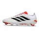 Crampons de Football adidas Predator 26 Elite FG Blanc Noir Rouge