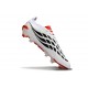 Crampons de Football adidas Predator 26 Elite FG Blanc Noir Rouge