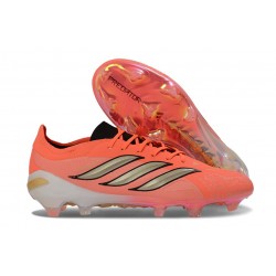 Chaussure de Foot adidas Predator Elite L FG Rouge Or