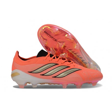 Chaussure de Foot adidas Predator Elite L FG Rouge Or