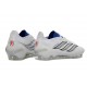 Chaussure de Foot adidas Predator Elite L FG Blanc Bleu
