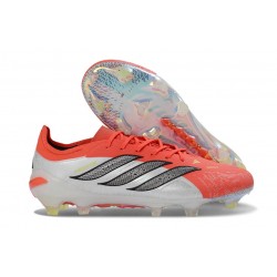 Chaussure de Foot adidas Predator Elite L FG Blanc Rouge Noir
