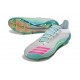Crampons Adidas F50 Elite FG Messi Blanc Ftwr Rose Lucide Flash Aqua