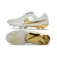 Crampons de Foot Nike Tiempo Maestro Elite FG Blanc Or