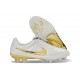Crampons de Foot Nike Tiempo Maestro Elite FG Blanc Or