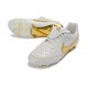 Crampons de Foot Nike Tiempo Maestro Elite FG Blanc Or