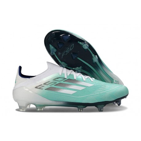 Crampons de Football Adidas F50 Elite FG Vert Blanc Argent