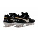 Hommes 2016 Nike Tiempo Legend VI FG Crampons Nike Noir Blanc Or