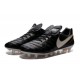 Hommes 2016 Nike Tiempo Legend VI FG Crampons Nike Noir Blanc Or