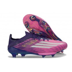 Adidas F50+ Elite FG Nouvelles X LAMINE YAMAL Violet Rose Blanc