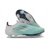 Adidas F50 + Sans Lacets FG Nouveau Vert Blanc Argent