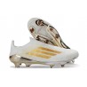 Adidas F50 + Sans Lacets FG Nouveau Blanc Or