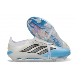 adidas Predator 26 Elite Foldover Tongue FG Blanc Noir Bleu