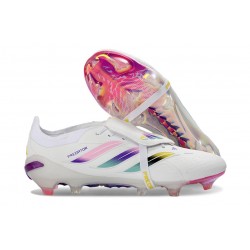 adidas Predator 26 Elite Foldover Tongue FG Blanc Rose