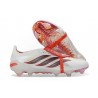 adidas Predator 26 Elite Foldover Tongue FG Blanc Rouge Noir