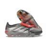 adidas Predator 26 Elite Foldover Tongue FG Fer Mét. Blanc Ftwr Rouge Lucide