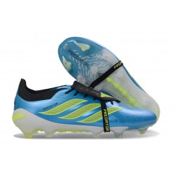 adidas Predator 26 Elite Foldover Tongue FG Bleu Ray Team Jaune Solaire