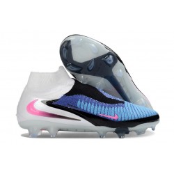 Chaussure Nike Phantom 6 Elite FG Bleu Rapide Rose Explosif Blanc