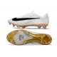 Chaussure de Foot Nike Mercurial Vapor 17 Elite FG Blanc Or Noir