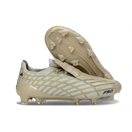 Adidas F50 Elite FG Spider Nouvelles Or Gris