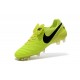 Nouveau Crampons de Football Nike Tiempo Legend VI FG Volt Noir
