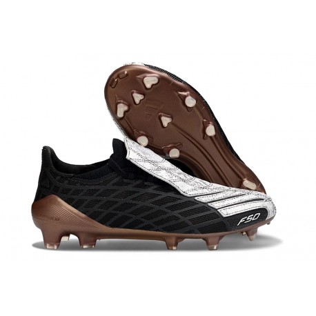 Adidas F50 Elite FG Spider Nouvelles Noir Blanc Or