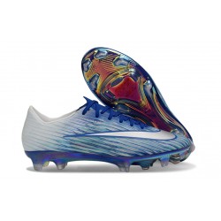 Chaussure de Foot Nike Mercurial Vapor 17 Elite FG Bleu Argent