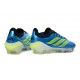 Chaussure de Foot adidas Predator Elite L FG Bleu Vert Citron Vibrants