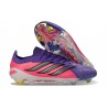 Chaussure de Foot adidas Predator Elite L FG Violet Rose Noir