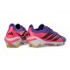 Chaussure de Foot adidas Predator Elite L FG Violet Rose Noir