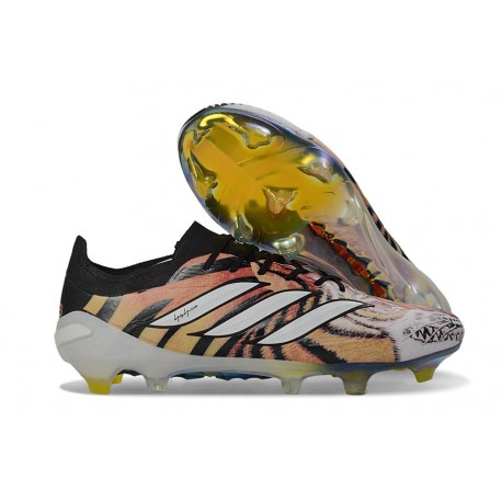 Chaussure de Foot adidas Predator Elite L FG Tigre Dorée