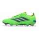 Chaussure de Foot adidas Predator Elite L FG Vert Bleu