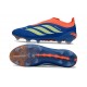 Crampons de Football adidas Predator Elite LL FG Bleu Orange Jaune
