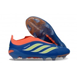 Crampons de Football adidas Predator Elite LL FG Bleu Orange Jaune