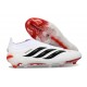 Crampons de Football adidas Predator Elite LL FG Blanc Noir Rouge
