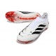 Crampons de Football adidas Predator Elite LL FG Blanc Noir Rouge