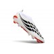 Crampons de Football adidas Predator Elite LL FG Blanc Noir Rouge