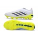 Crampons de Football adidas Predator Elite LL FG Blanc Bleu Jaune