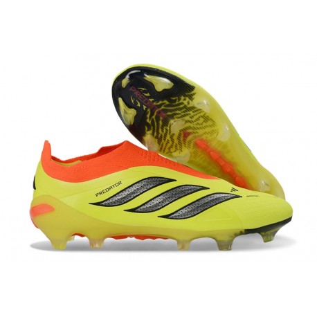 Crampons de Football adidas Predator Elite LL FG Jaune Noir Orange