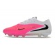 Nike Phantom 6 Low Elite FG Nouvelles Rose Blanc Noir