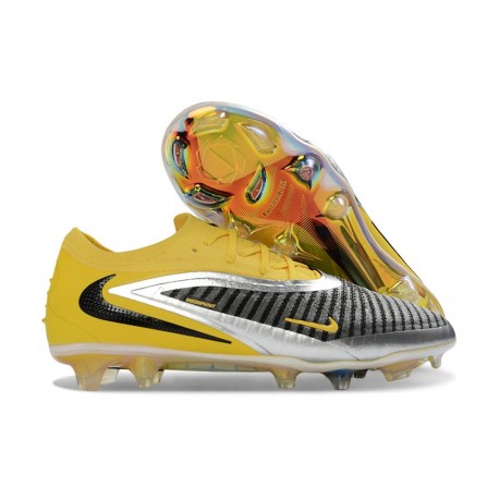 Nike Phantom 6 Low Elite FG Nouvelles Jaune Noir Argent