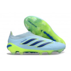 Crampons de Football adidas Predator Elite LL FG Bleu