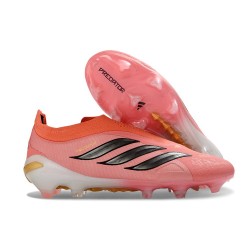 Crampons de Football adidas Predator Elite LL FG Rose Noir