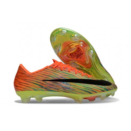 Crampons Nike Air Zoom Mercurial Vapor XVII Elite FG Orange Vert Noir