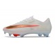 Crampons Nike Air Zoom Mercurial Vapor XVII Elite FG Blanc Or Orange