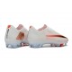 Crampons Nike Air Zoom Mercurial Vapor XVII Elite FG Blanc Or Orange