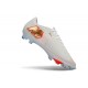 Crampons Nike Air Zoom Mercurial Vapor XVII Elite FG Blanc Or Orange